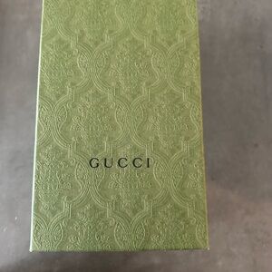 Green Gucci Box with Embossed Floral Design - Mint Condition